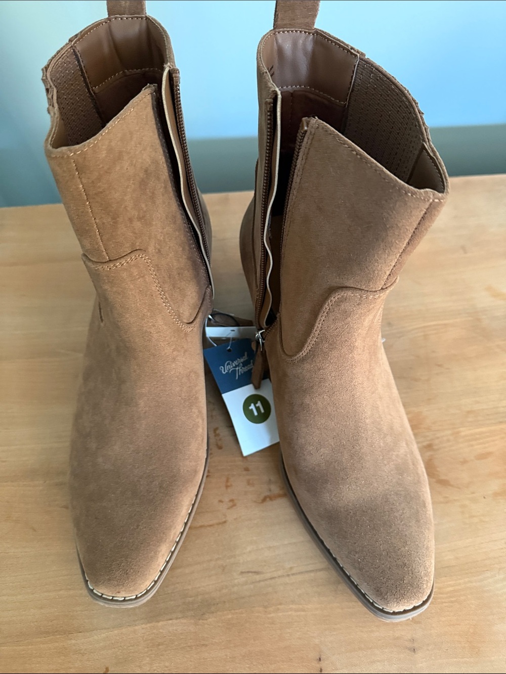 Universal Thread Tan (11) Suede Ankle Boots - Picture 5 of 5